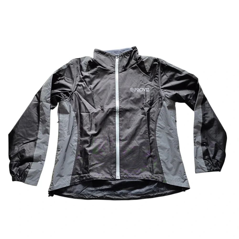 Proviz Nightrider Cycling Jacket Womens Size 8 Running Reflective Black Gray - Picture 1 of 12
